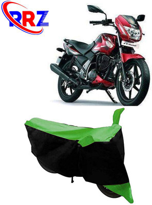 RRZ Waterproof Two Wheeler Cover for TVS(Flame, Black, Green)