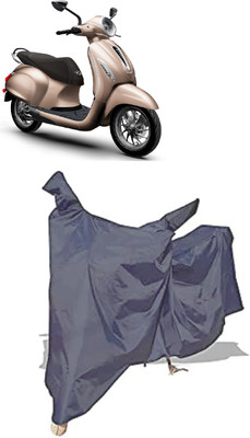 Amexride Two Wheeler Cover for Bajaj(New Chetak, Grey)