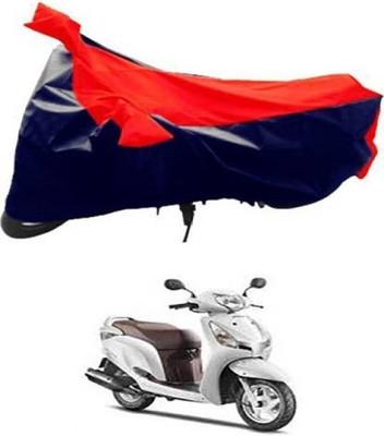 smwzxyu Waterproof Two Wheeler Cover for Honda(Activa i, Black, Red)