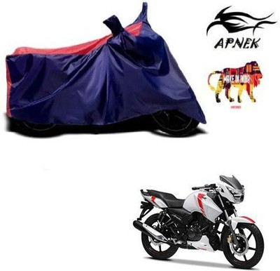 DeepShakshi AUTOMOTIVE Waterproof Two Wheeler Cover for TVS(Apache, Red, Blue)