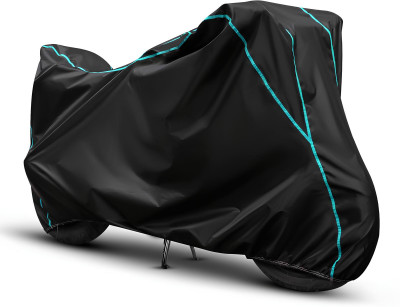 Skyclun Two Wheeler Cover for Piaggio(Vespa LX, Black)