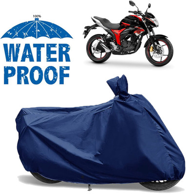 AUTOCAD Waterproof Two Wheeler Cover for Suzuki(Gixxer, Blue)