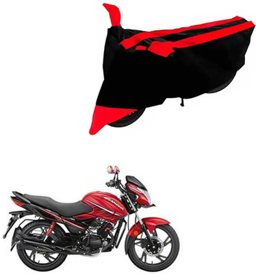 DeepShakshi AUTOMOTIVE Two Wheeler Cover for Hero(Glamour i3s, Black, Red)