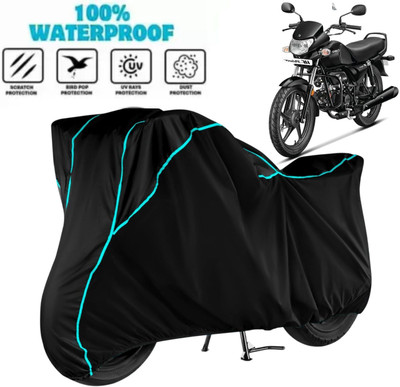 Aanvi Auto Waterproof Two Wheeler Cover for Hero(CD deluxe, Black)
