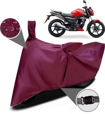 KEDIT Two Wheeler Cover for TVS(Raider, Maroon)