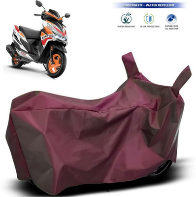 ma collections Waterproof Two Wheeler Cover for Honda(Grazia, Maroon)