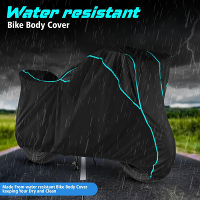 TAXZONE Waterproof Two Wheeler Cover for Yamaha(MT-03, Black, Blue)