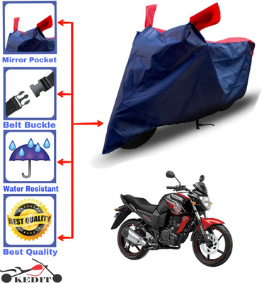 KEDIT Two Wheeler Cover for Yamaha(FZ S V3.0 FI, Red, Blue)