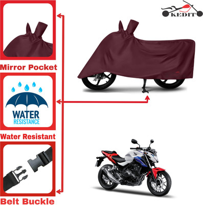 KEDIT Two Wheeler Cover for Honda(CBR 250R, Maroon)