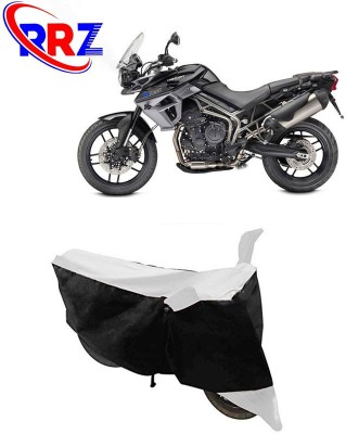 RRZ Waterproof Two Wheeler Cover for Triumph(Tiger 800 XR, Black, White)