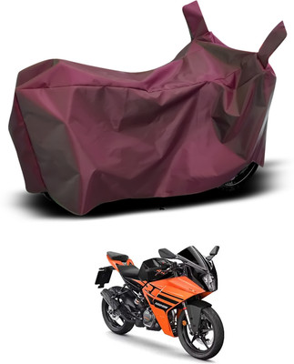 CODOKI Waterproof Two Wheeler Cover for KTM(RC 125, Maroon)