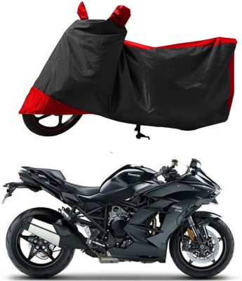 GROFATIK Two Wheeler Cover for Kawasaki(Ninja H2 SX, Red)