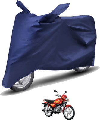 Caronix Waterproof Two Wheeler Cover for Hero(CD deluxe, Blue)
