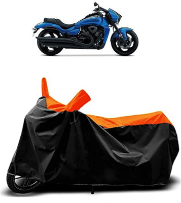 VESMEI Two Wheeler Cover for Suzuki(Intruder M1800R, Orange)