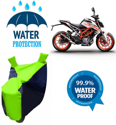 Mdstar Waterproof Two Wheeler Cover for KTM(Duke 200, Multicolor)