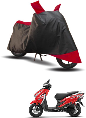 KEDIT Two Wheeler Cover for Honda(Grazia BS6, Red, Black)