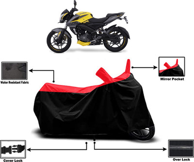 Amexride Two Wheeler Cover for Bajaj(Pulsar NS200 BS6, Red)