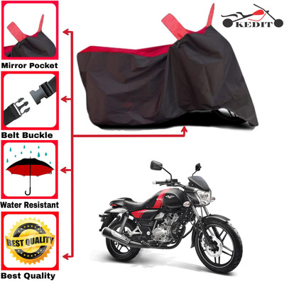 AASHTIK MART Two Wheeler Cover for Bajaj(V15, Red, Black)