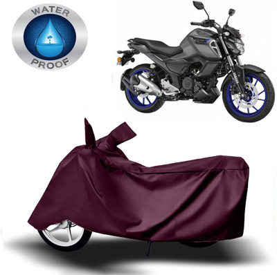 DeepShakshi AUTOMOTIVE Waterproof Two Wheeler Cover for Yamaha(FZ 25, Maroon)