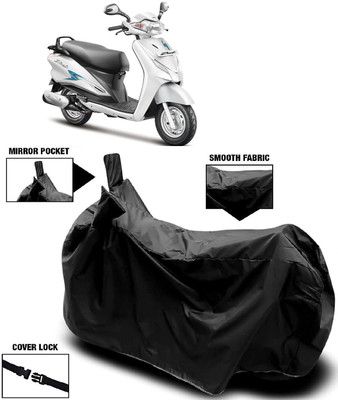 MMSSTAR Waterproof Two Wheeler Cover for Hero(Duet VX 110CC, Black)