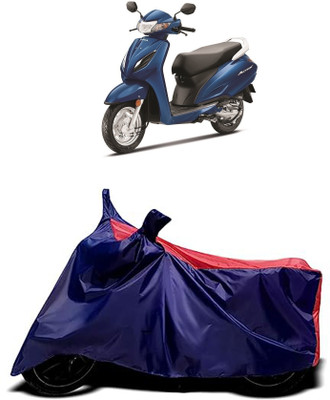 VESMEI Two Wheeler Cover for Kinetic(Boss, Red)