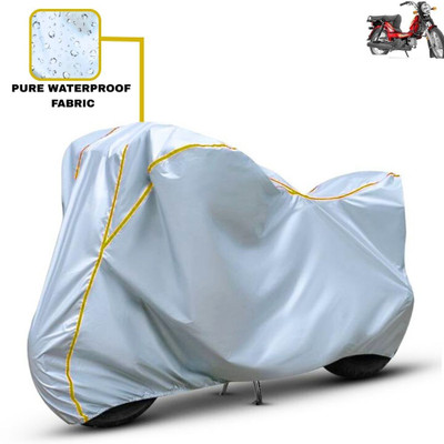 Delphinium Waterproof Two Wheeler Cover for TVS(XL 100 Heavy Duty, Silver)