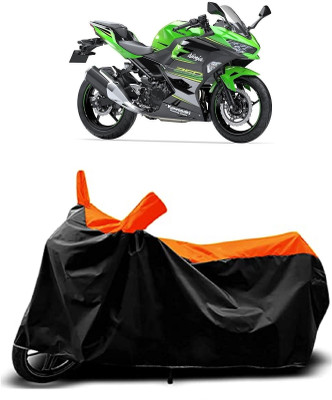 VESMEI Two Wheeler Cover for Kawasaki(Ninja 300 BS6, Orange)
