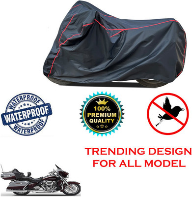 THE REAL ARV Waterproof Two Wheeler Cover for Harley Davidson(CVO Limited, Black)