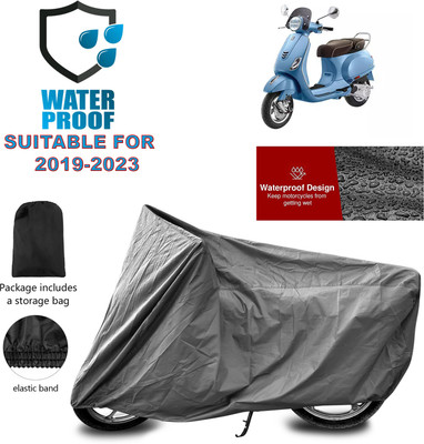 PAGORA Waterproof Two Wheeler Cover for Vespa(Elegante 150 BS6, Grey)