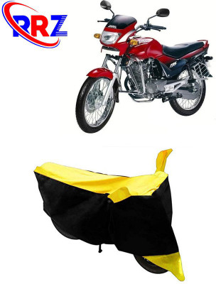 RRZ Waterproof Two Wheeler Cover for Hero(Ambition, Black, Yellow)