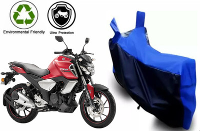 MMSSTAR Waterproof Two Wheeler Cover for Yamaha(FZ-S, Black, Blue)