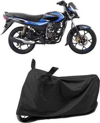 KEDIT Two Wheeler Cover for Bajaj(Platina 100 BS6, Black)