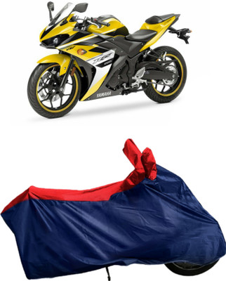 Autofly Waterproof Two Wheeler Cover for Yamaha(YZF R25, Blue, Red)