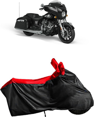 Autofly Waterproof Two Wheeler Cover for Indian(Chieftain, Red, Black)