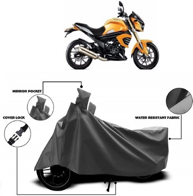 MMSSTAR Waterproof Two Wheeler Cover for Mahindra(Mojo, Grey)