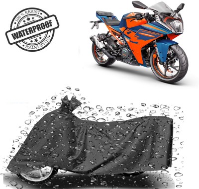 ROYAL AUTO MART Waterproof Two Wheeler Cover for KTM(RC 390, Grey)