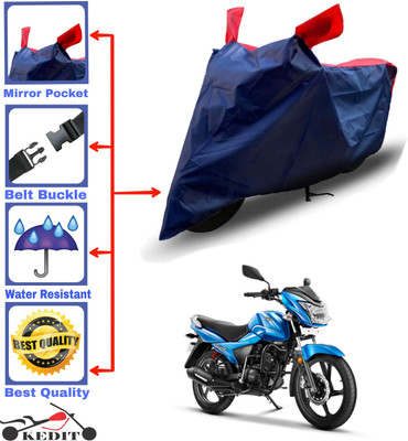 KEDIT Two Wheeler Cover for TVS(Victor GLX, Red, Blue)