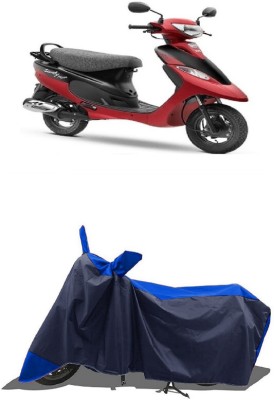 SUGASHRI Waterproof Two Wheeler Cover for TVS(Scooty Pep Plus, Blue, Blue)