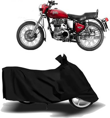 MWBB Waterproof Two Wheeler Cover for Royal Enfield(Bullet 350 Twinspark, Black)