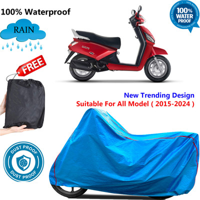 OliverX Waterproof Two Wheeler Cover for Mahindra(Gusto 125 BS6, Blue)