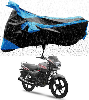 MMSSTAR Waterproof Two Wheeler Cover for TVS(Star City Plus, Blue, Black)