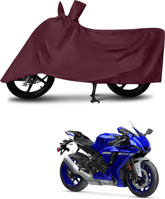 DeepShakshi AUTOMOTIVE Waterproof Two Wheeler Cover for Yamaha(YZF R1, Maroon)