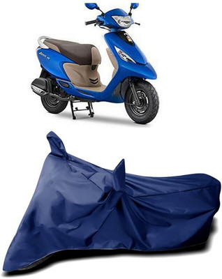 KEDIT Two Wheeler Cover for TVS(Scooty Zest 110, Blue)