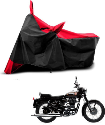 KEDIT Two Wheeler Cover for Royal Enfield(Standard 350, Red, Black)