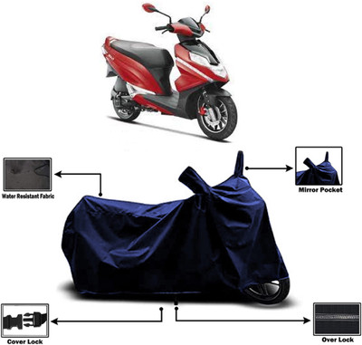 Amexride Two Wheeler Cover for Hero(Dare BS6, Blue)
