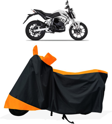 Tricway Two Wheeler Cover for Revolt(RV 400, Orange)