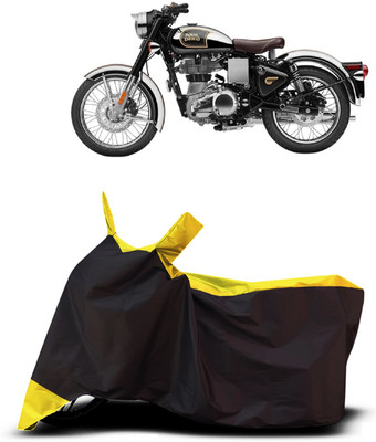 VESMEI Two Wheeler Cover for Royal Enfield(Classic Squadron, Yellow)