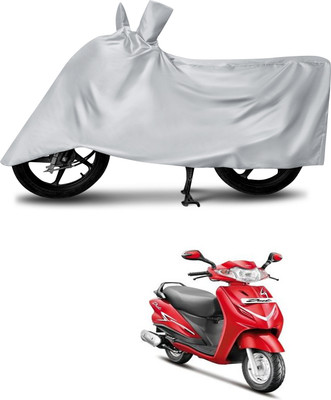 aosis Two Wheeler Cover for Hero(Duet VX 110CC, Silver)