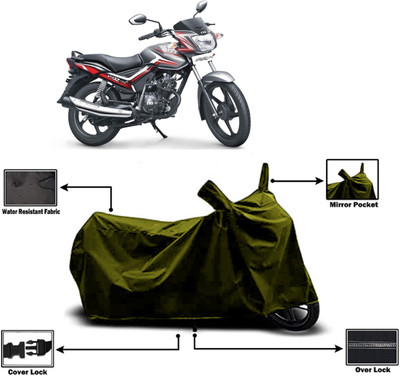 Amexride Two Wheeler Cover for TVS(Star City, Green)