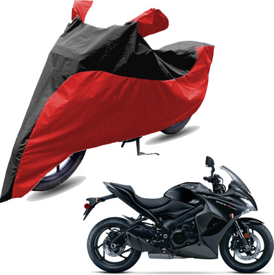 RiderShine Two Wheeler Cover for Suzuki(GSX S1000F, Red, Black)